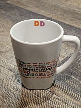 Dunkin Donuts Coffee Mug Pennsylvania State Theme 12oz